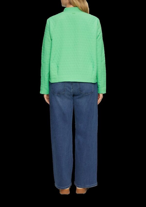 Strukturierter Blouson mit Stehkragen und Knopfleiste