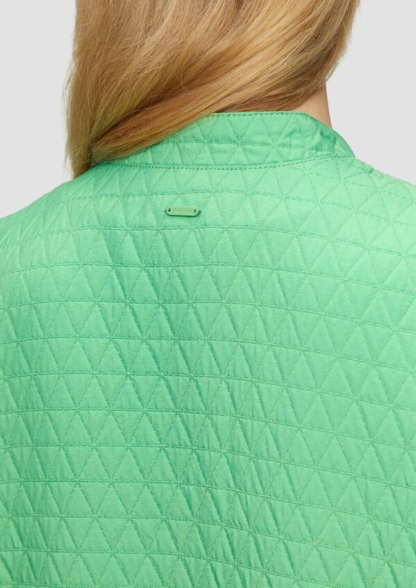 Strukturierter Blouson mit Stehkragen und Knopfleiste