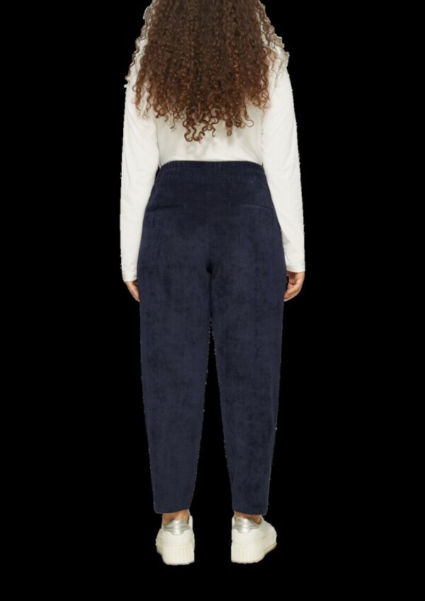 Jogpants aus Feincord mit Elastikbund