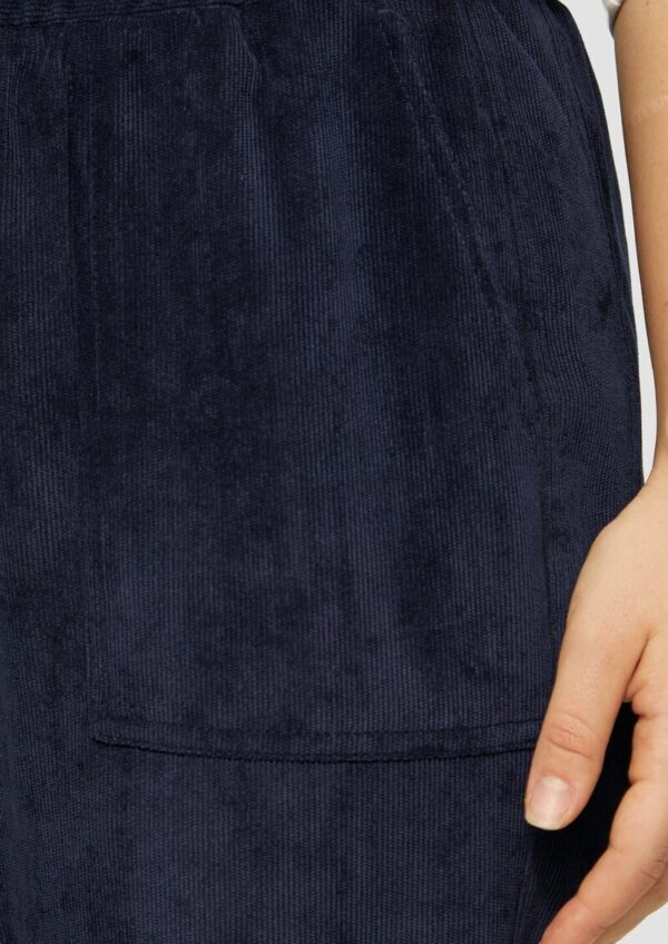 Jogpants aus Feincord mit Elastikbund