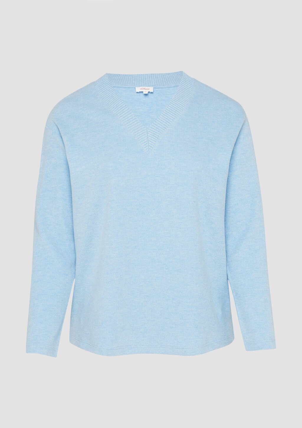 Weiches Sweatshirt mit V-Ausschnitt