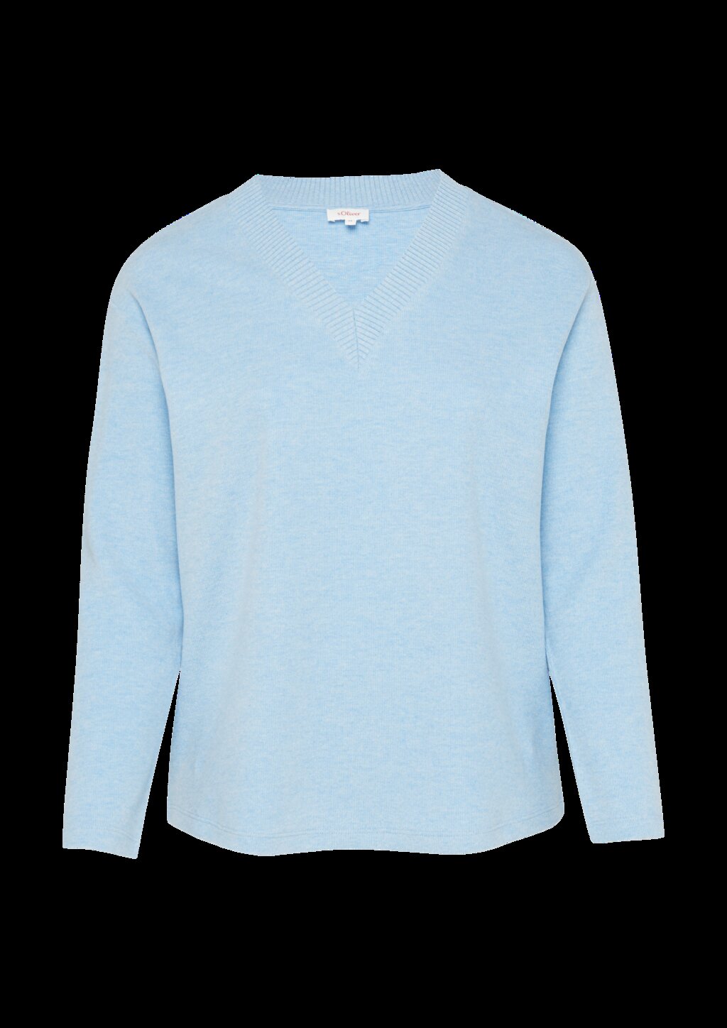 Weiches Sweatshirt mit V-Ausschnitt