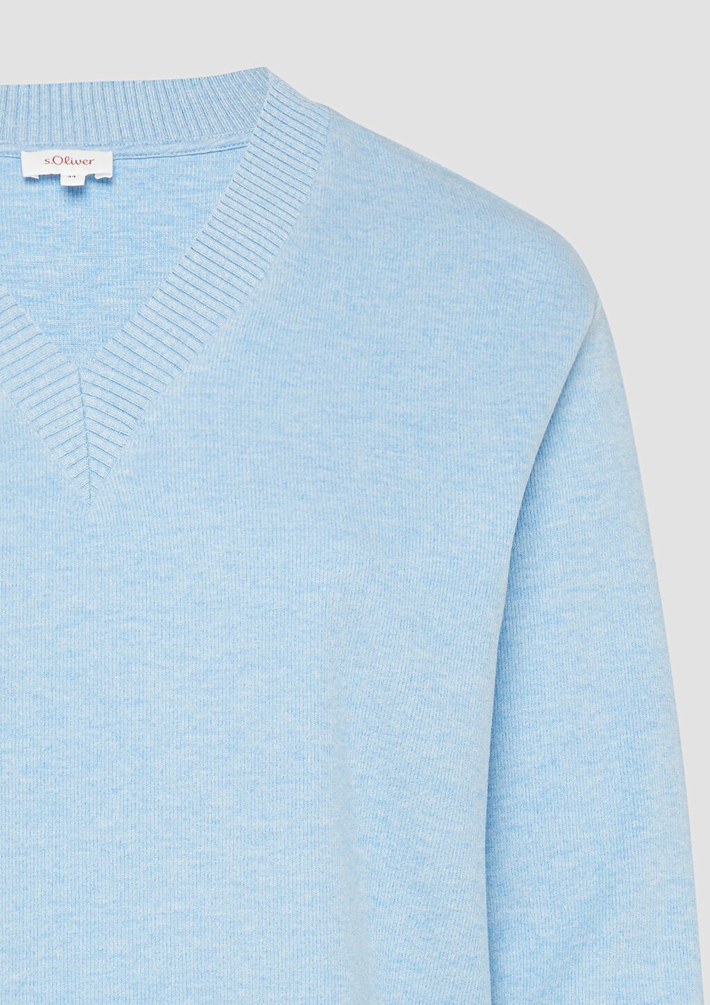 Weiches Sweatshirt mit V-Ausschnitt