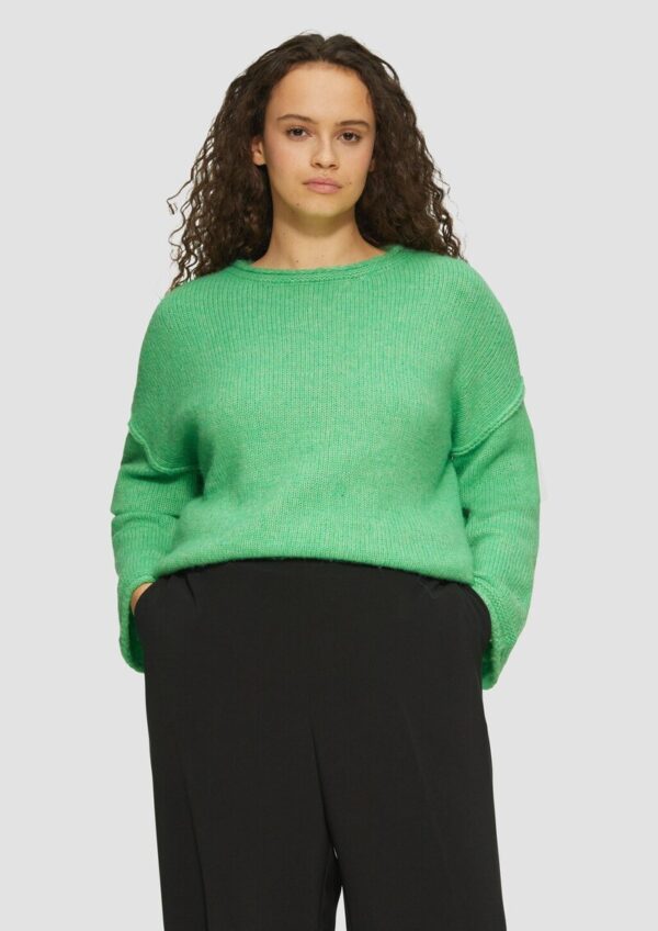 Strickpullover mit weiten Ärmeln im Relaxed Fit