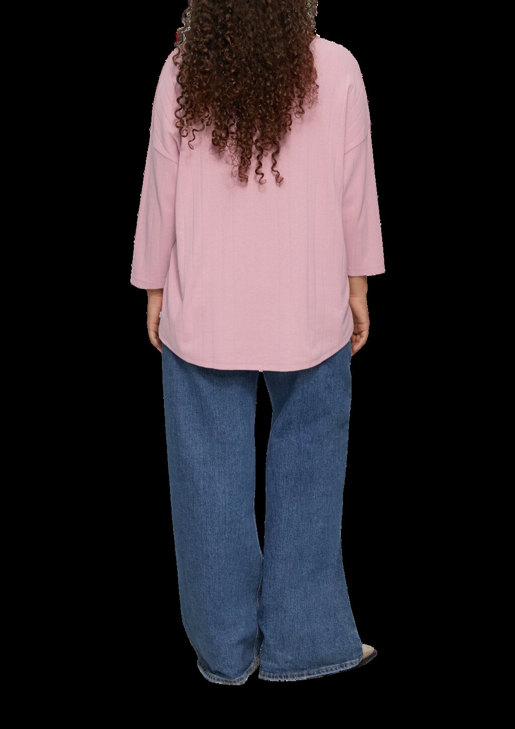 Shirt im Loose Fit mit Dreiviertelarm