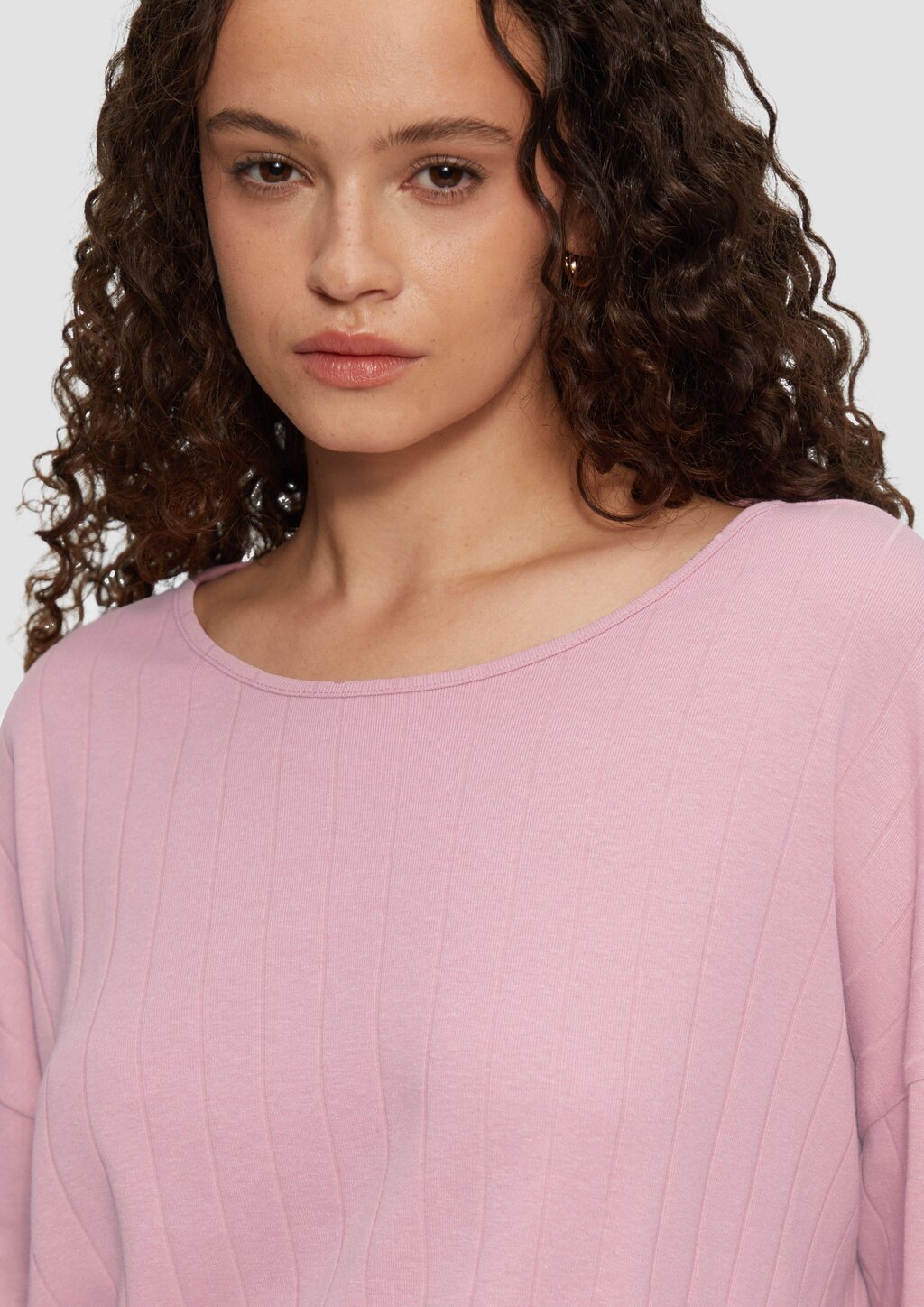 Shirt im Loose Fit mit Dreiviertelarm