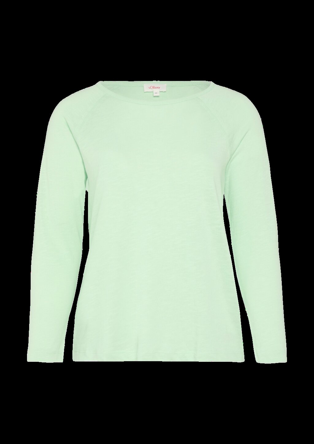 T-Shirt mit Flammgarnstruktur aus Baumwollmix