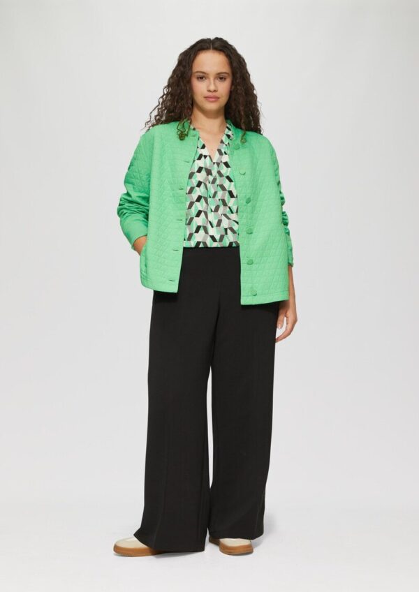 Strukturierte Bluse mit All-over-Print