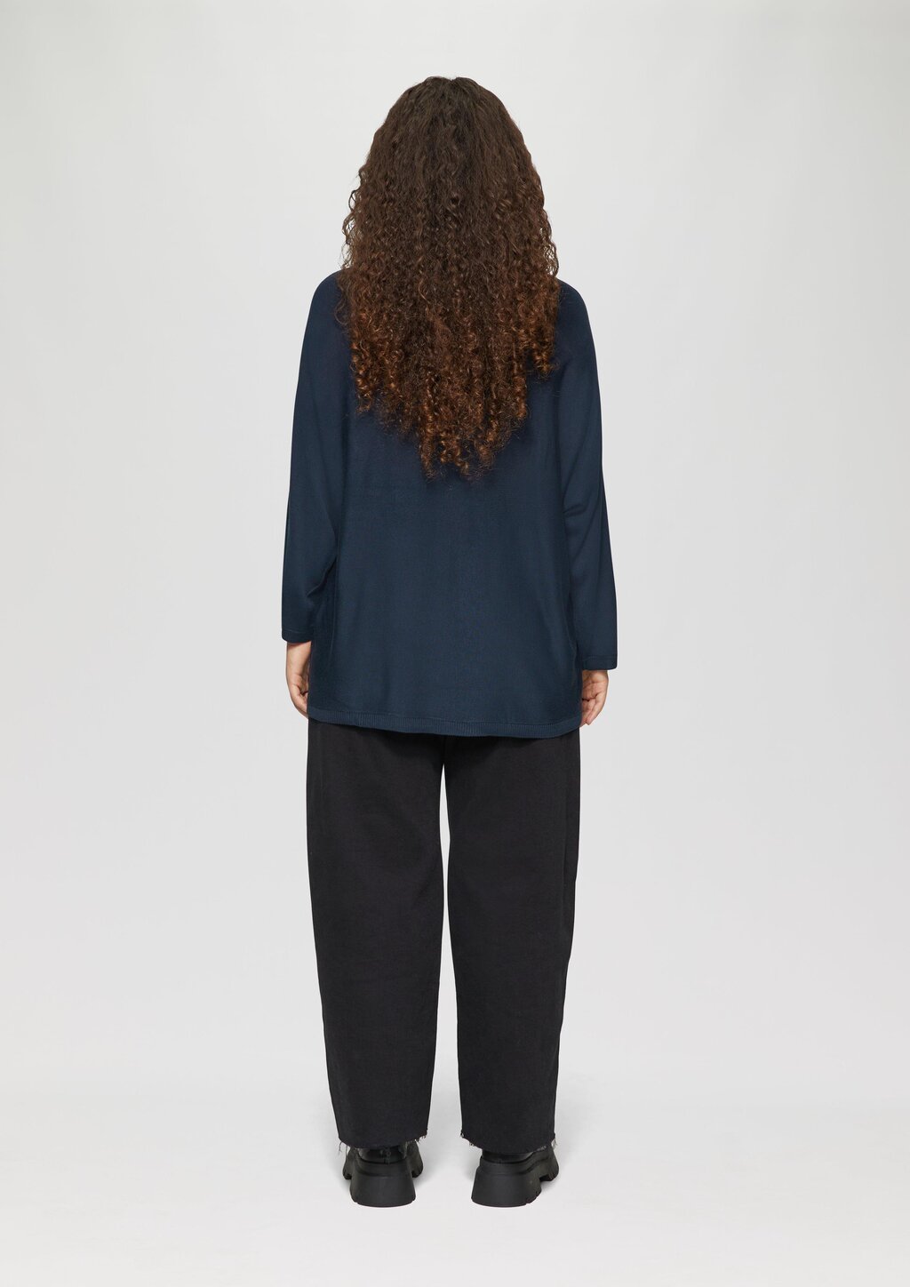 Strickpullover mit Fledermausärmeln