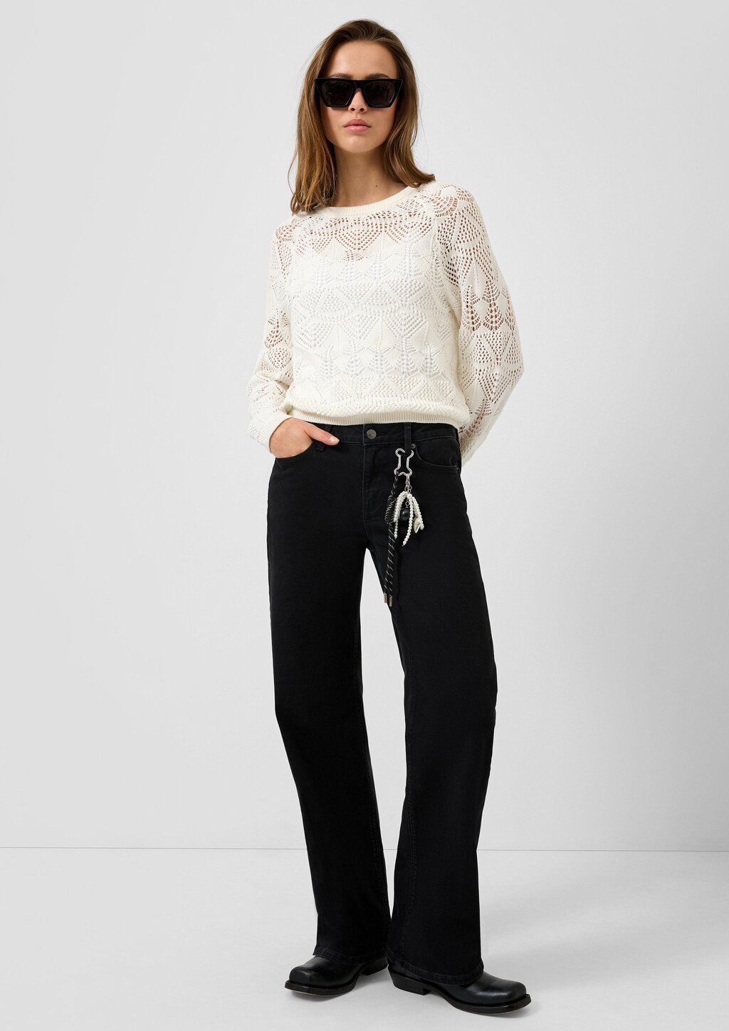 Jeans Catie / Slim Fit / Mid Rise / Wide Leg / Superstretch