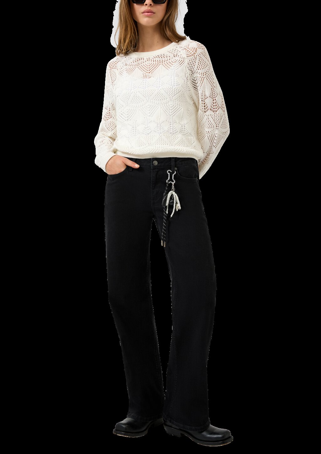 Jeans Catie / Slim Fit / Mid Rise / Wide Leg / Superstretch