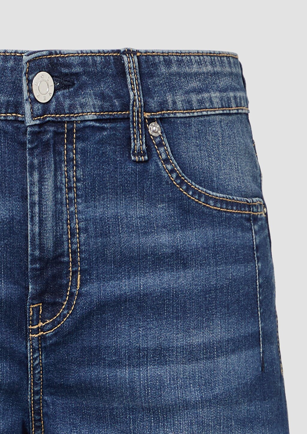 Bermuda-Jeans Karolin / Regular Fit / Mid Rise / Turn-up