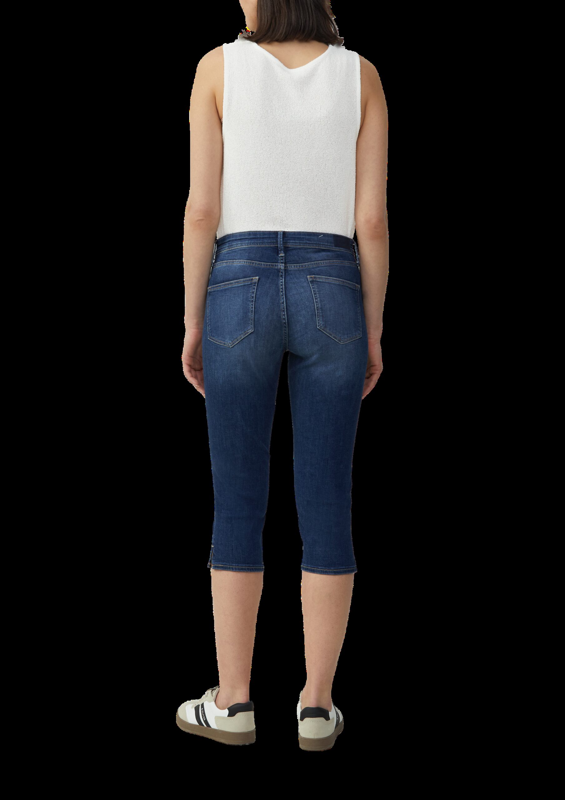Capri-Jeans Betsy / Slim Fit / Mid Rise / Slim Leg / Schlitz