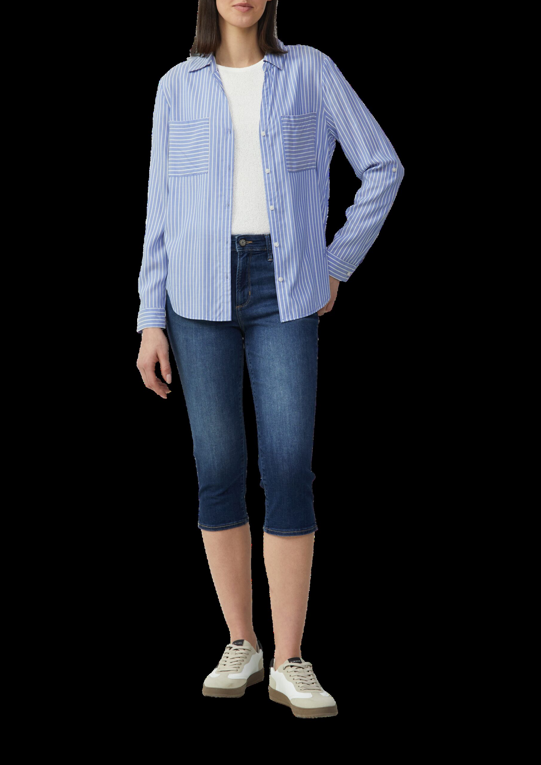 Capri-Jeans Betsy / Slim Fit / Mid Rise / Slim Leg / Schlitz