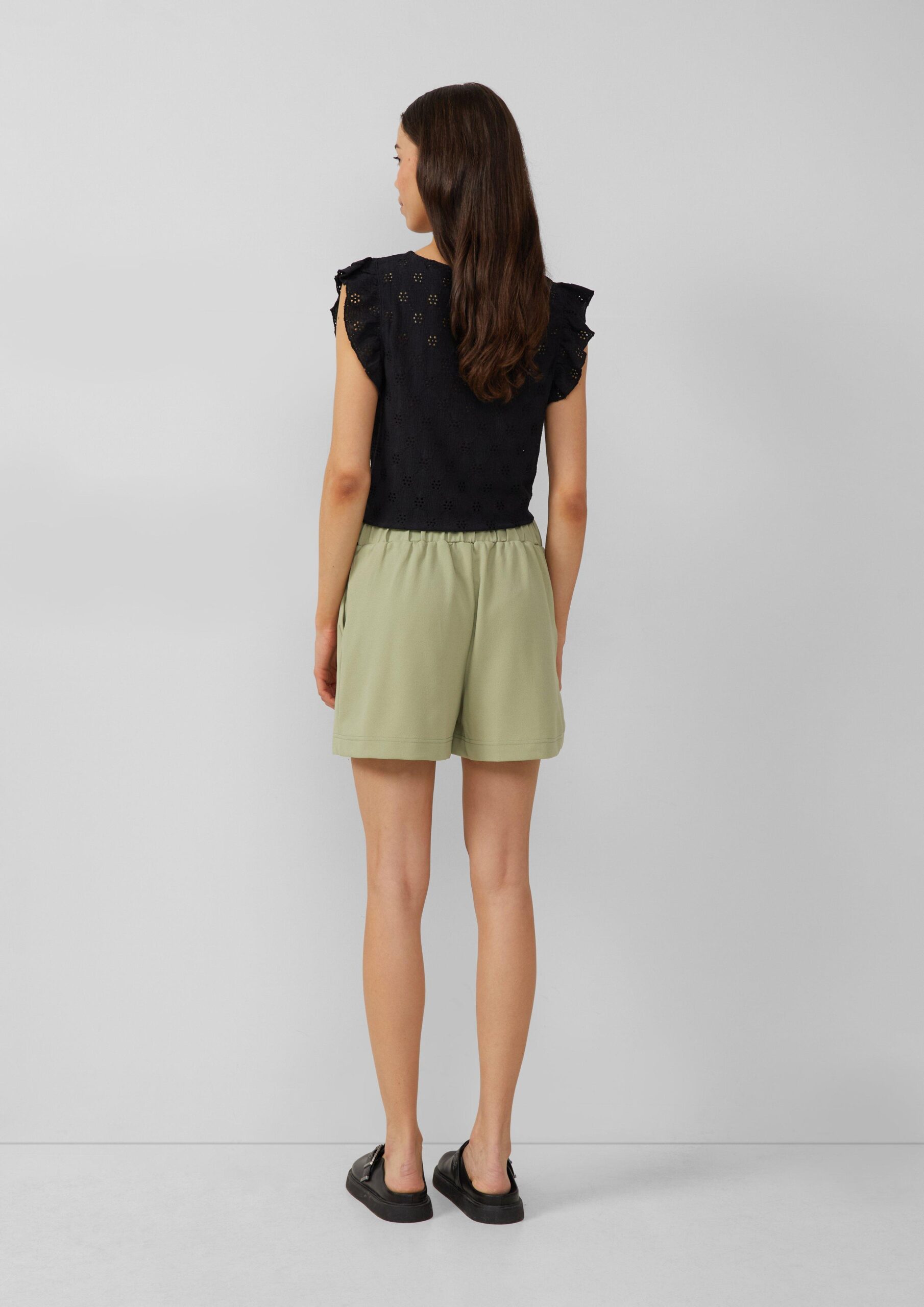 Shorts aus Interlockjersey