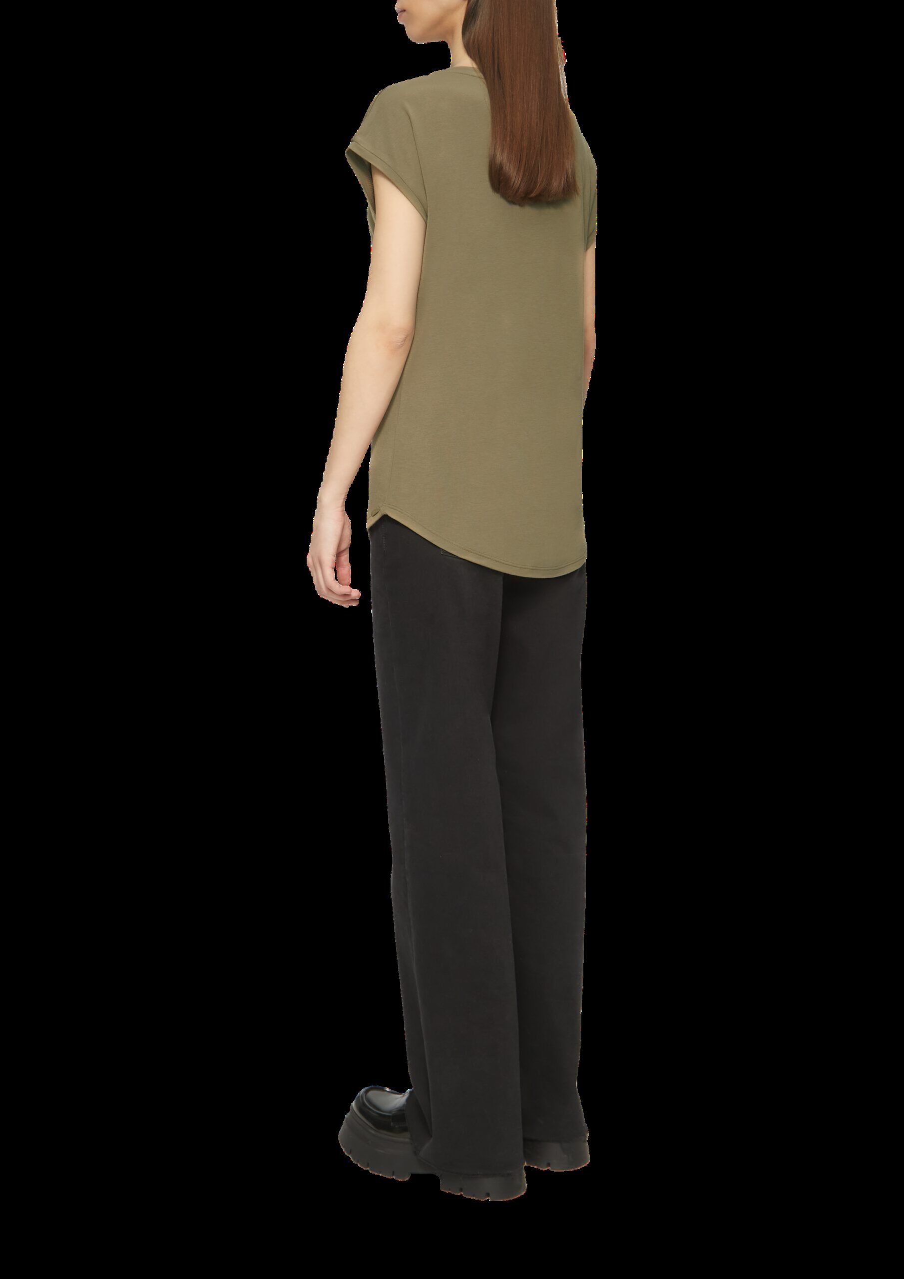 Locker geschnittenes T-Shirt im Modalmix