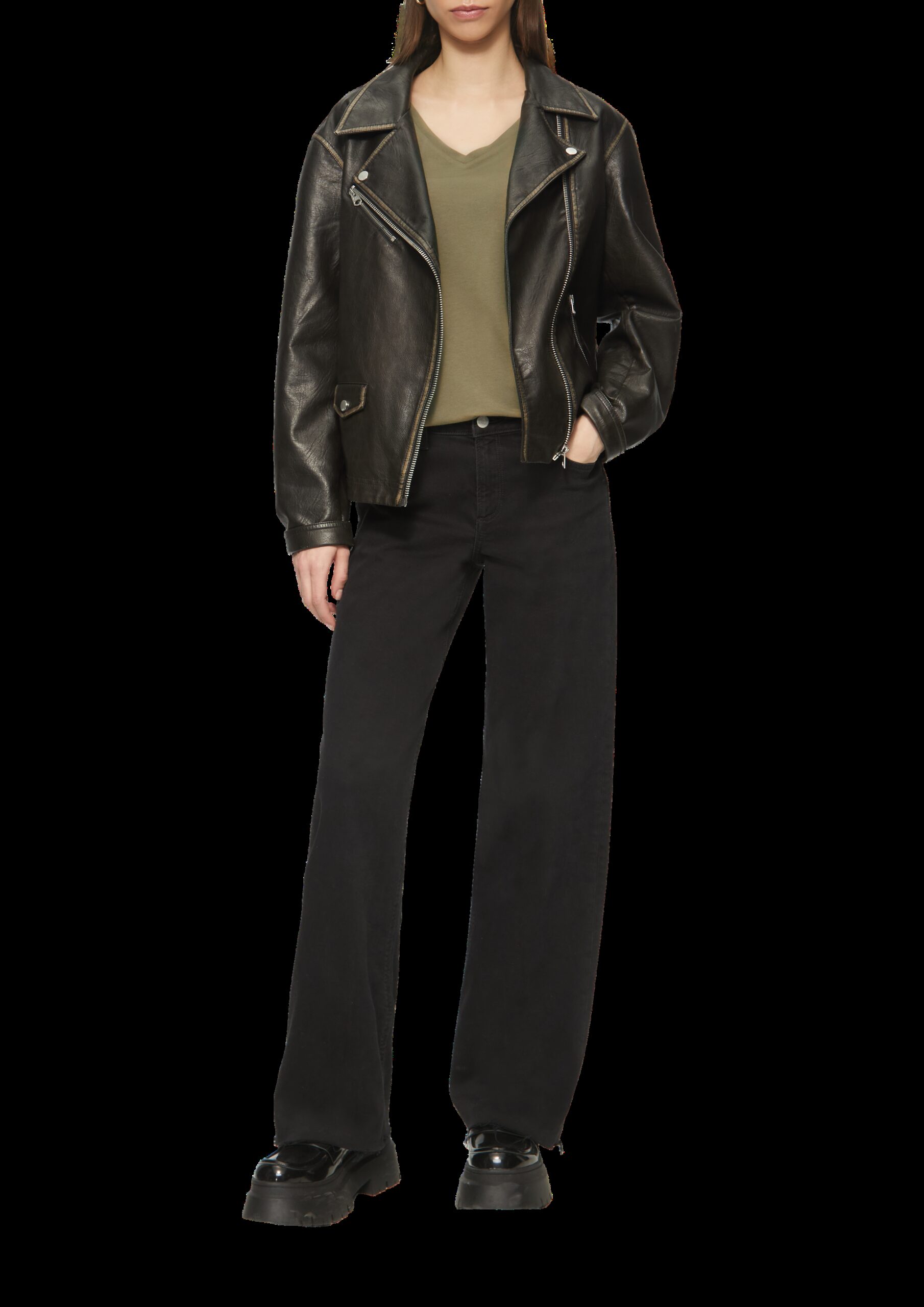 Locker geschnittenes T-Shirt im Modalmix