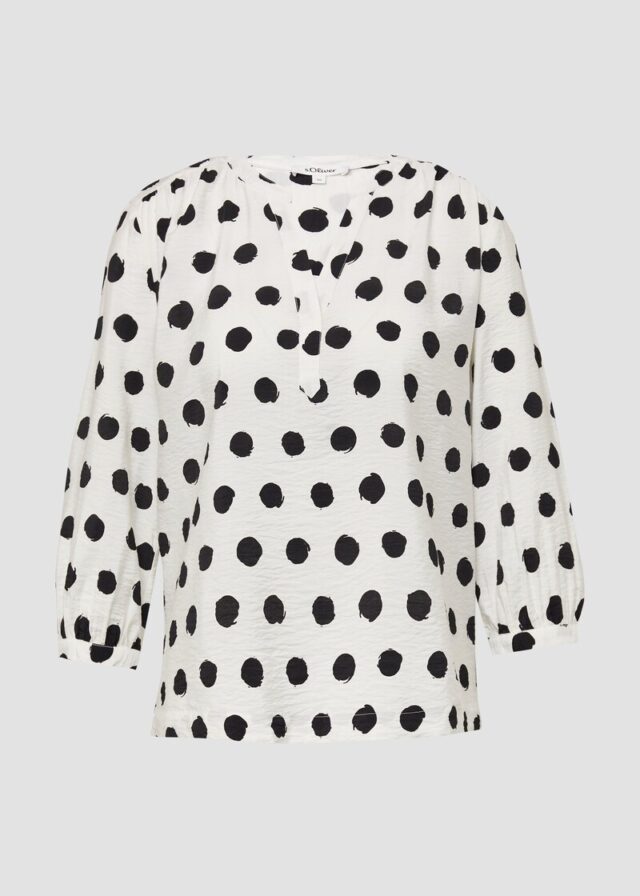 Strukturierte Bluse aus Viskosemix