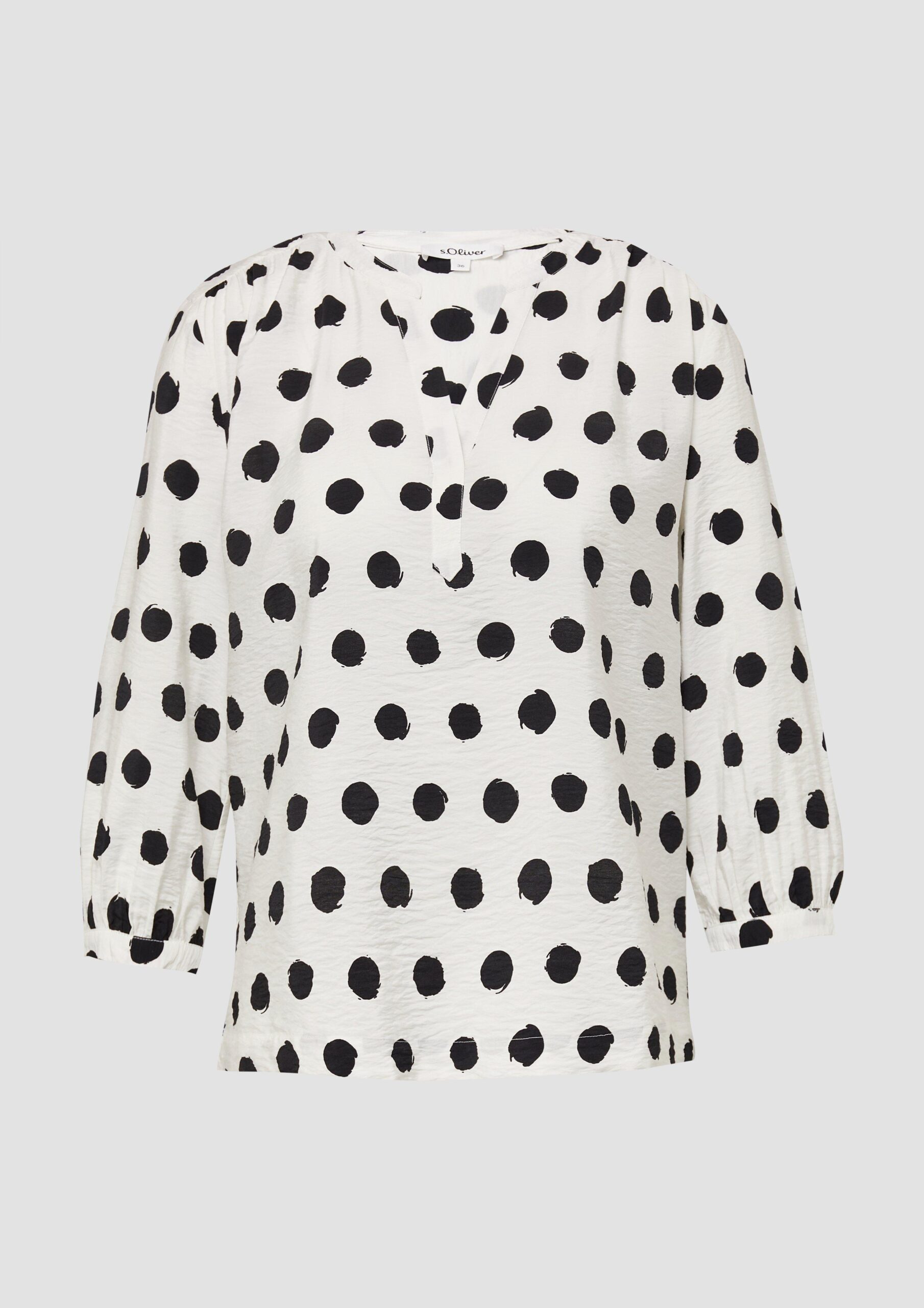 Strukturierte Bluse aus Viskosemix