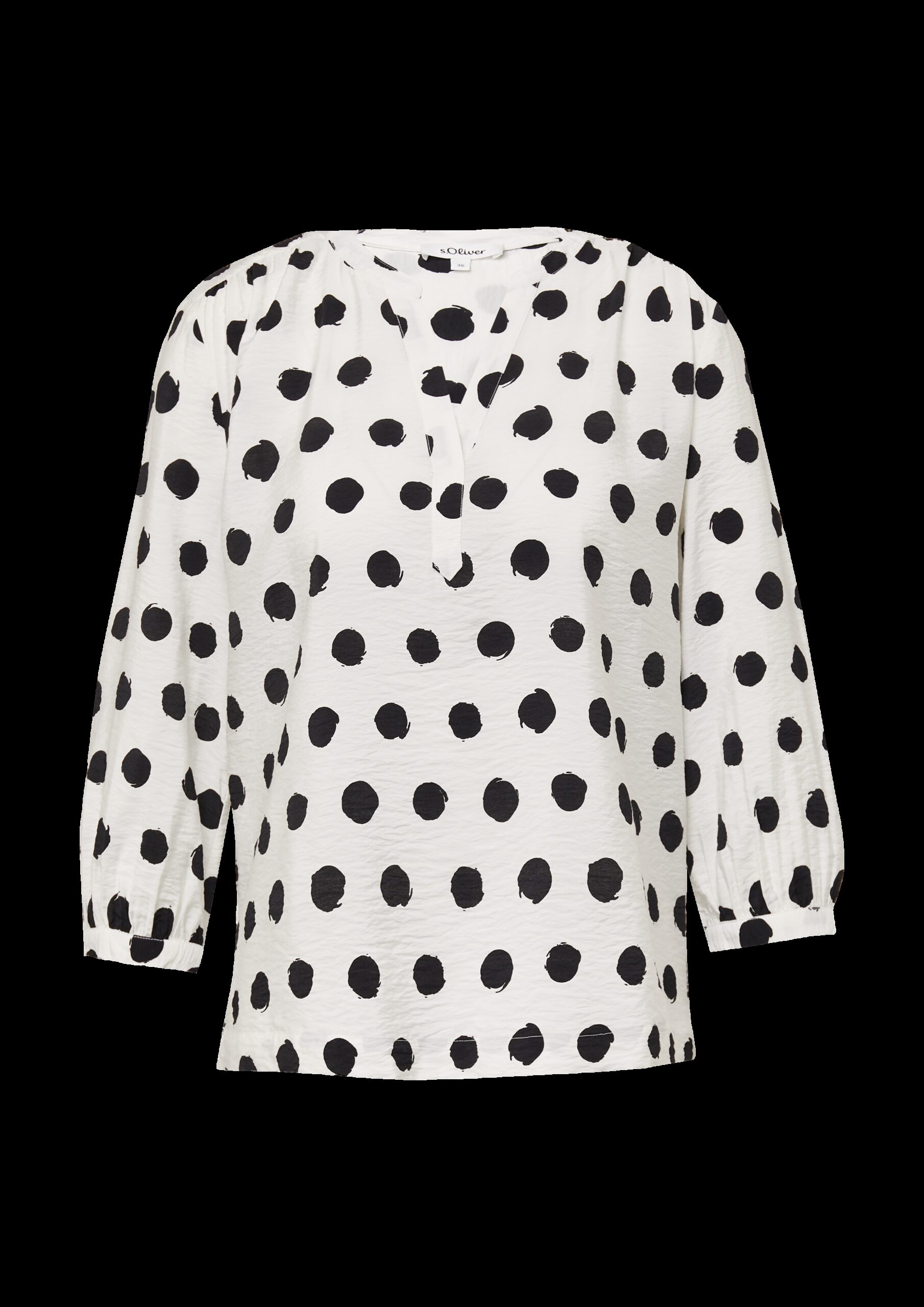 Strukturierte Bluse aus Viskosemix