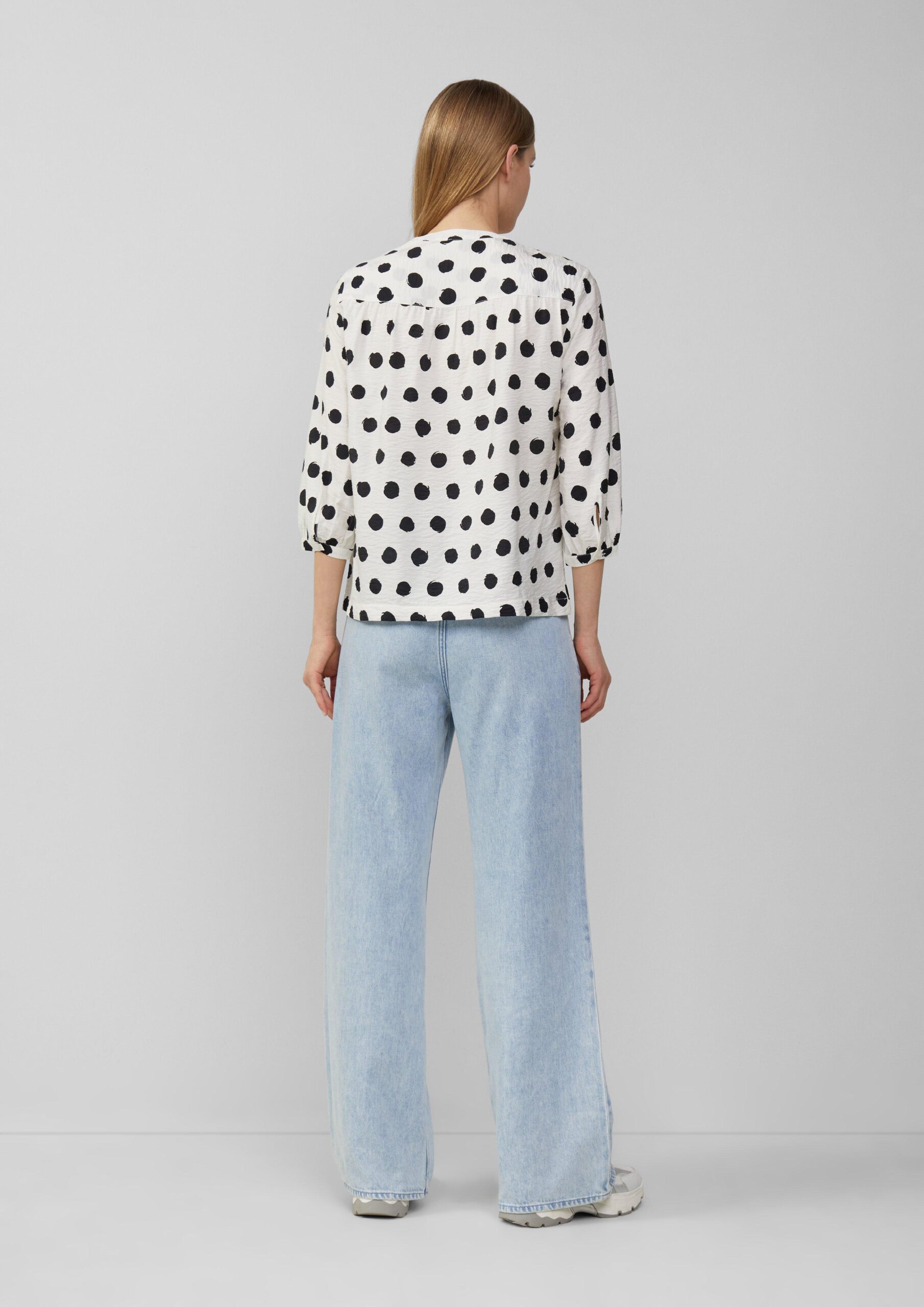 Strukturierte Bluse aus Viskosemix