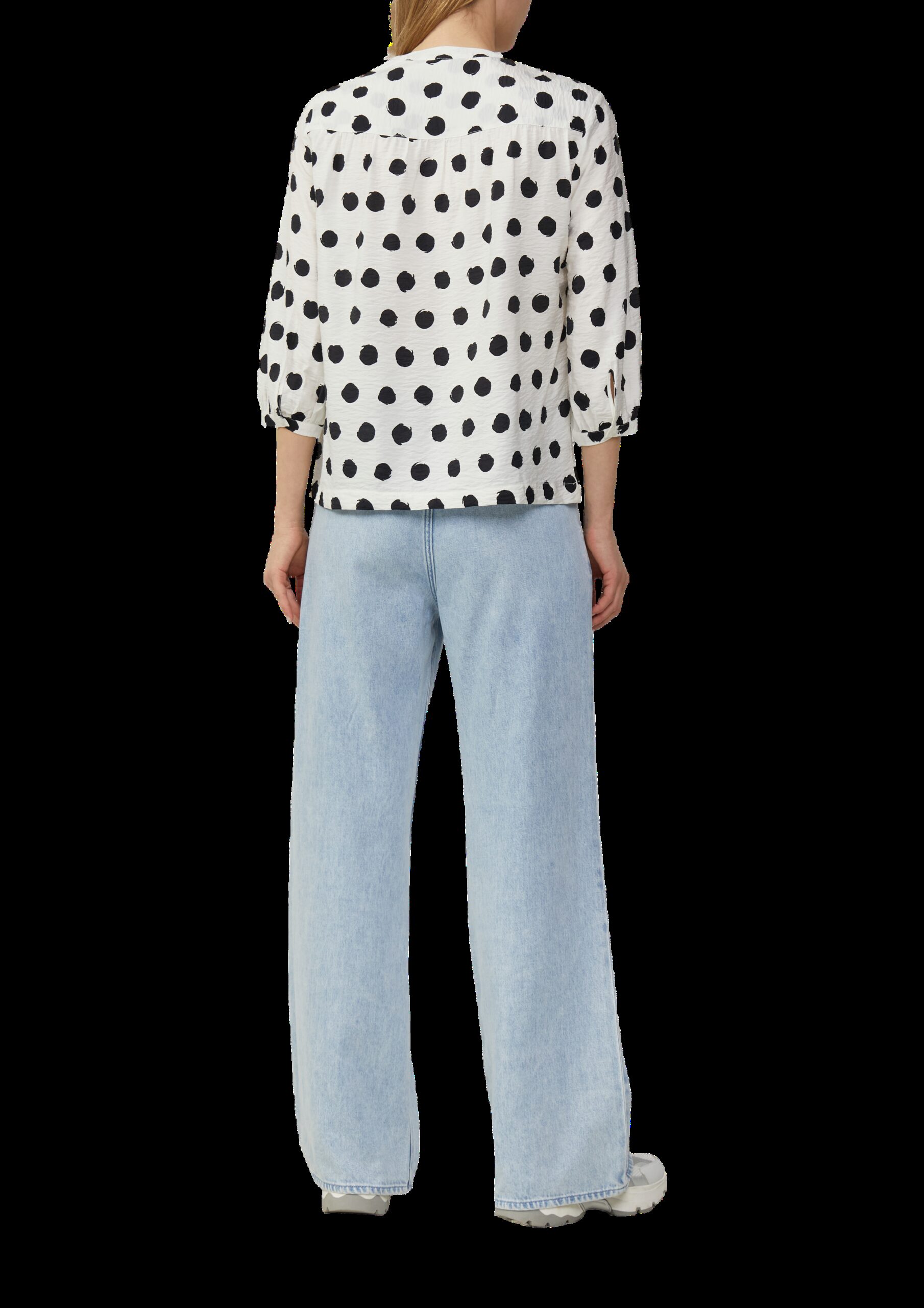 Strukturierte Bluse aus Viskosemix