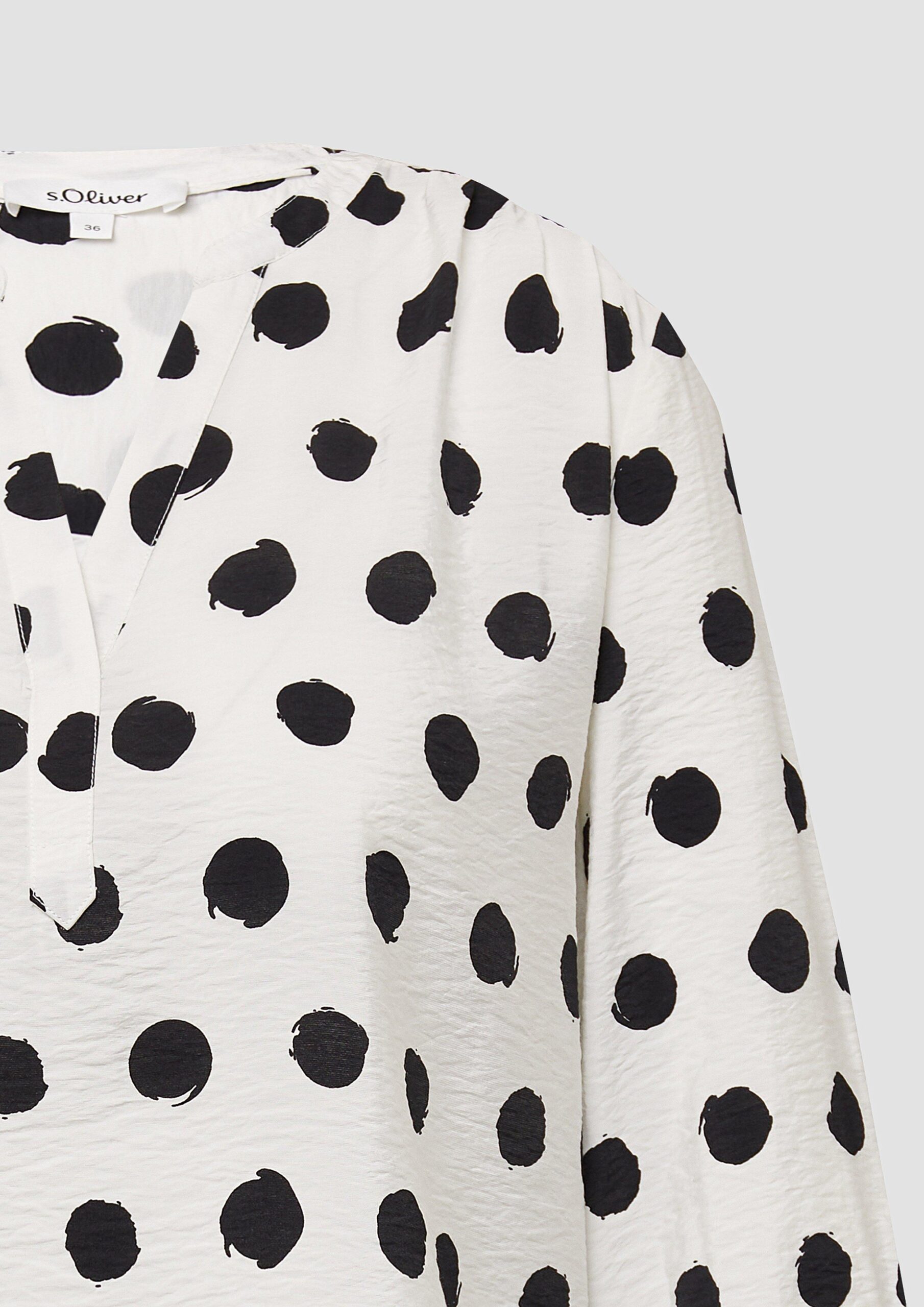 Strukturierte Bluse aus Viskosemix