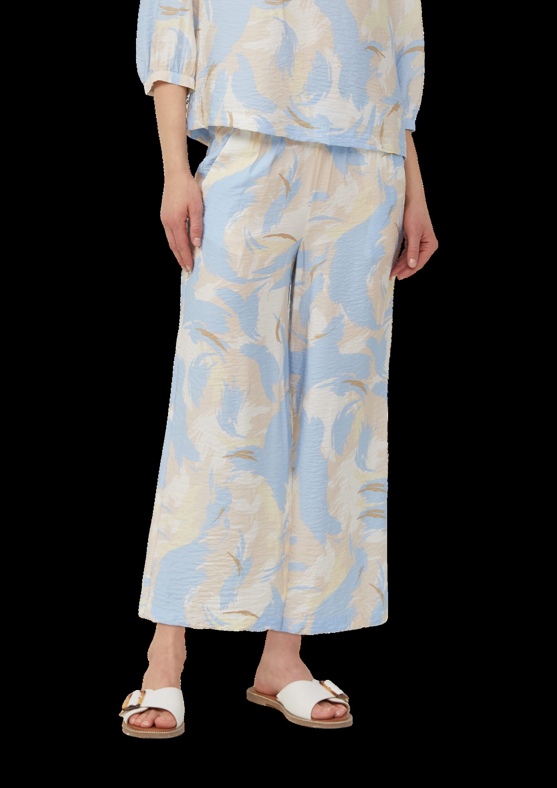 Strukturierte Culotte aus Viskosemix