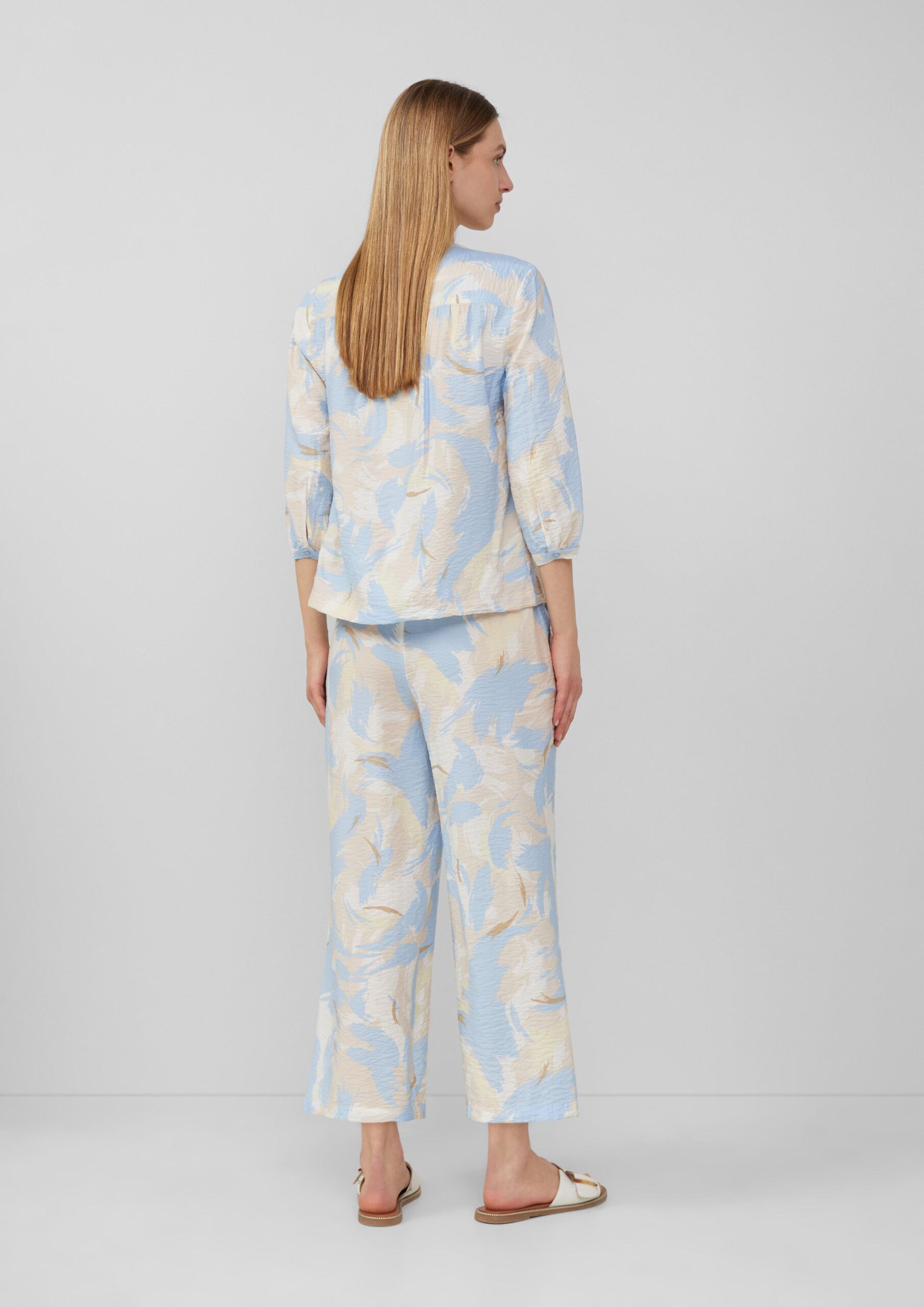 Strukturierte Culotte aus Viskosemix