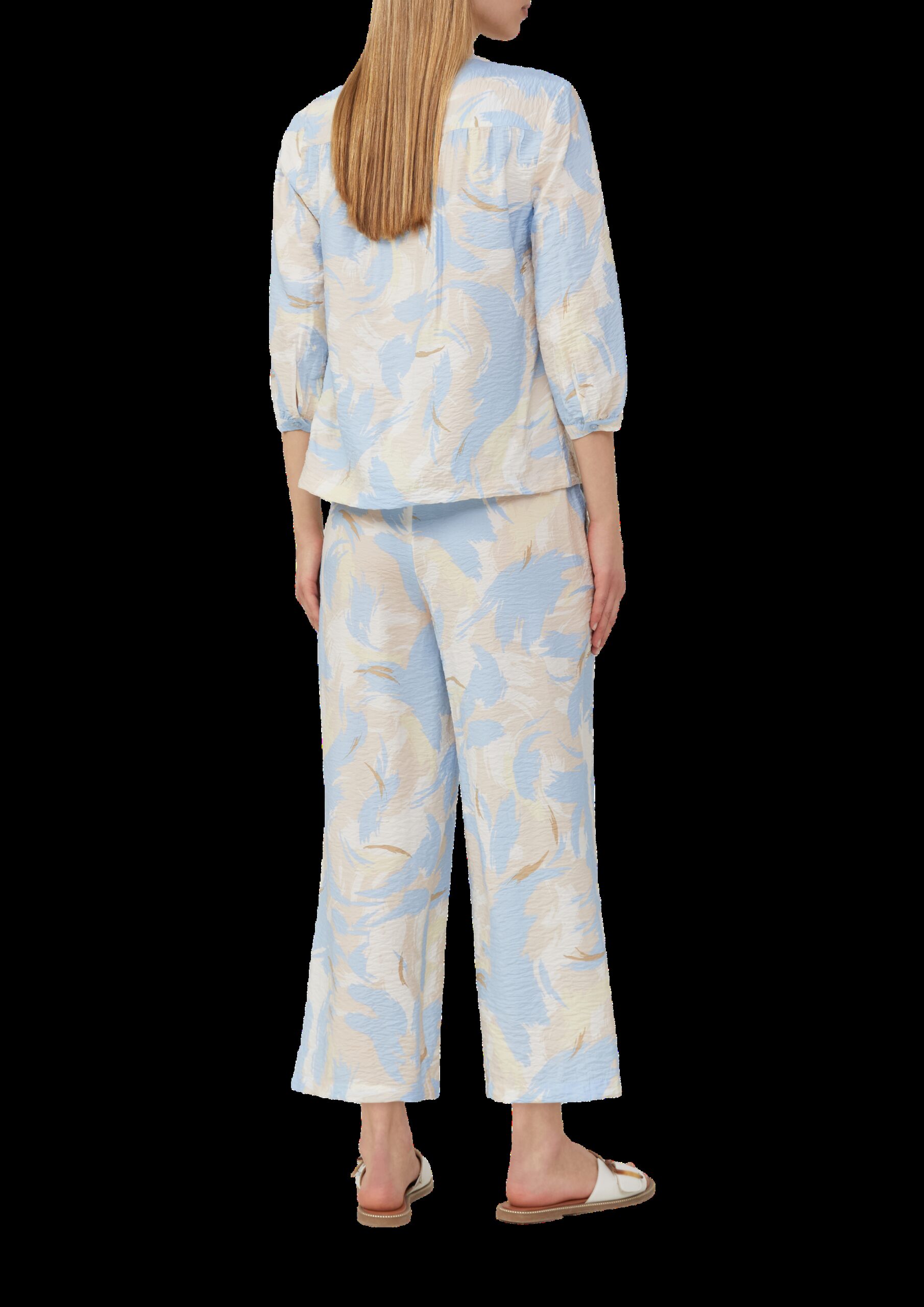 Strukturierte Culotte aus Viskosemix