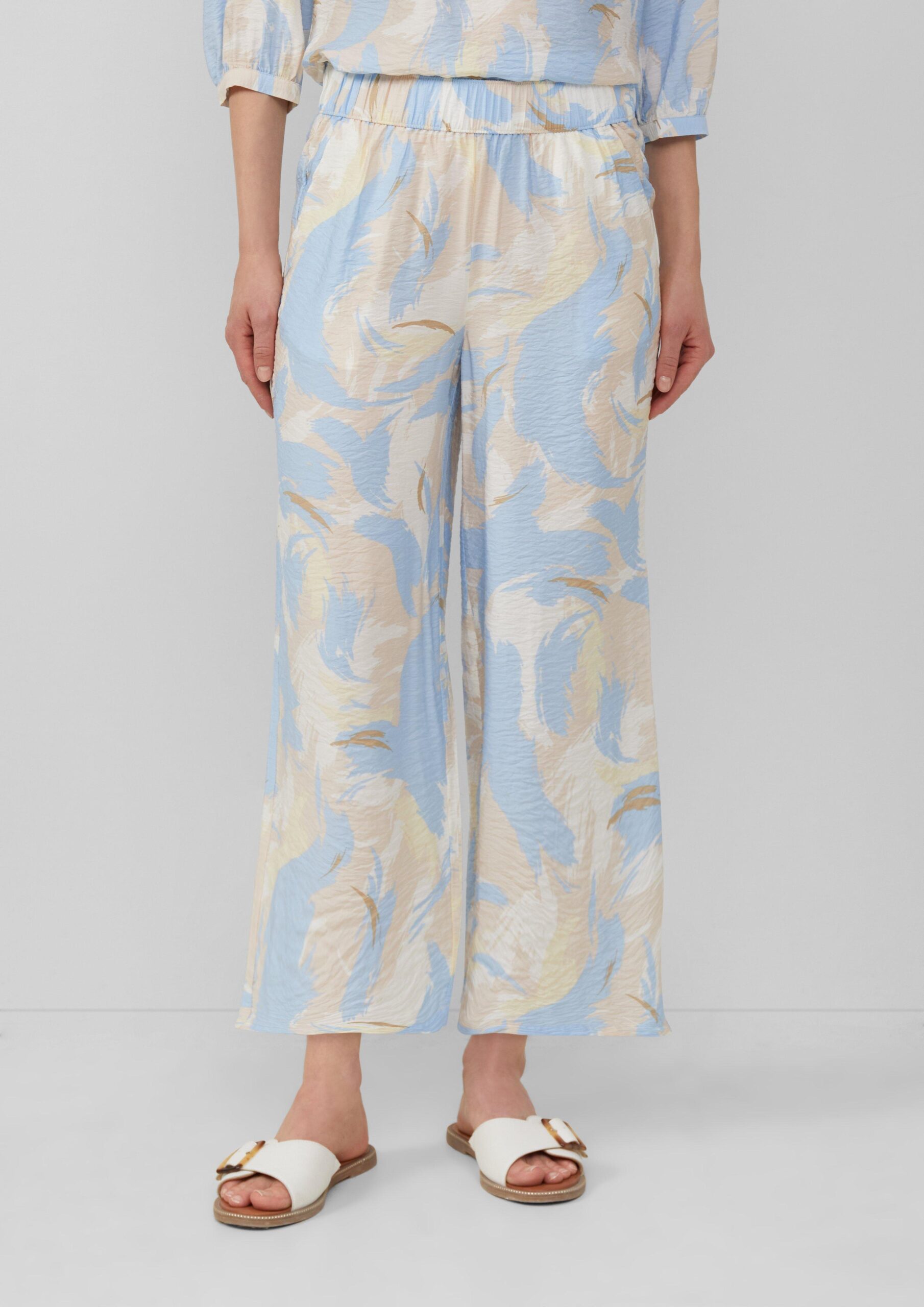 Strukturierte Culotte aus Viskosemix