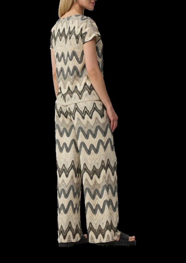 T-Shirt aus Häkeljersey mit blickdichtem Futter