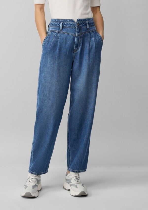 Ankle-Jeans / Relaxed Fit / High Rise / Barrel Leg