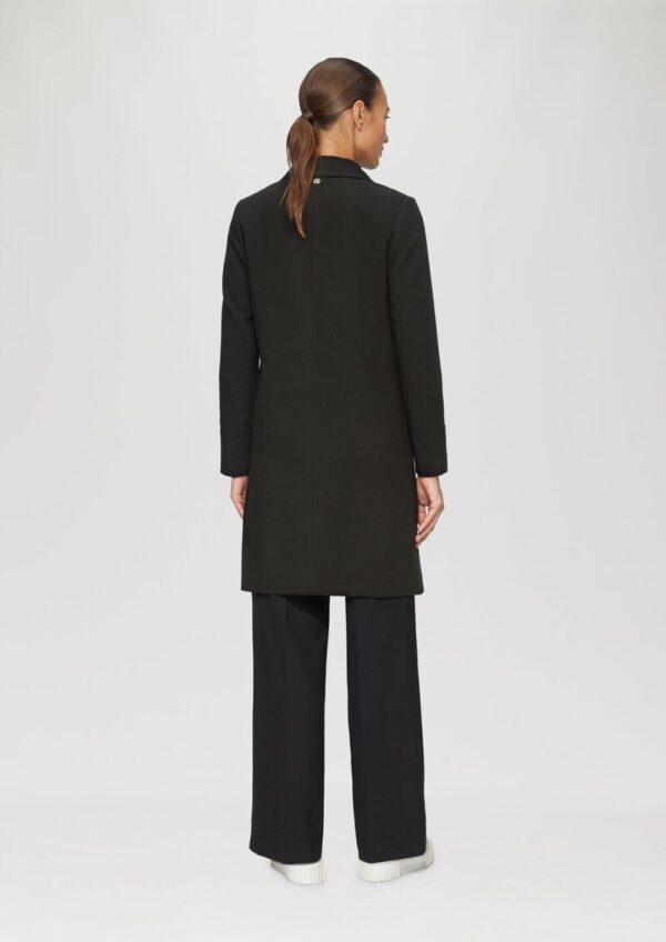 Leicht wärmender Mantel mit halber Knopfleiste