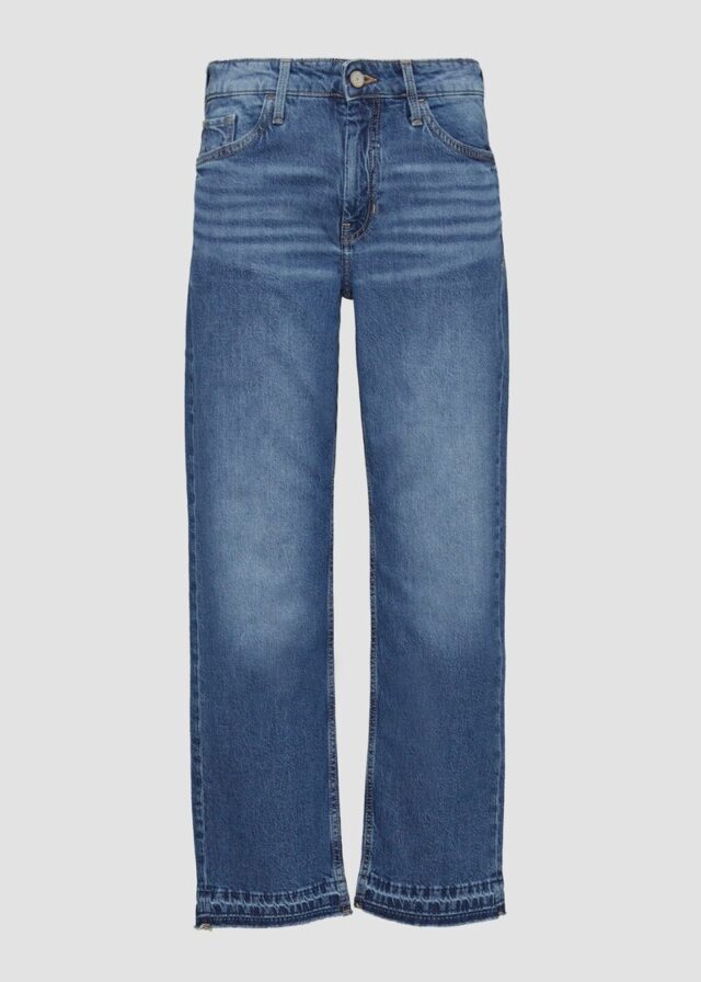 Cropped Jeans / Regular Fit / Mid Rise / Straight Leg / 360° Denim