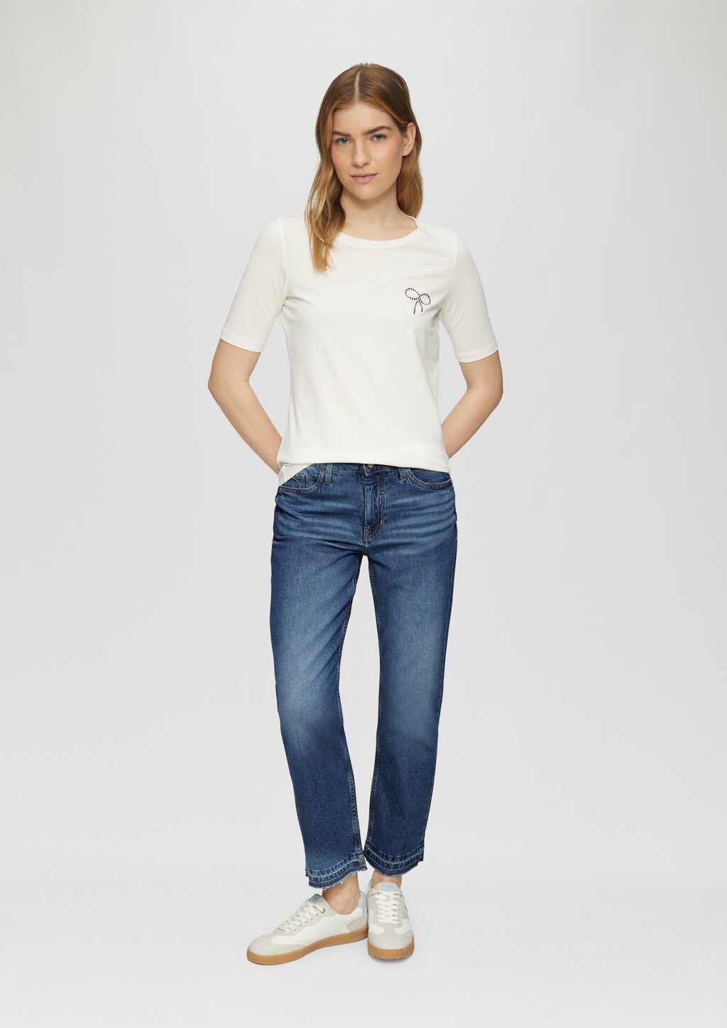 Cropped Jeans / Regular Fit / Mid Rise / Straight Leg / 360° Denim