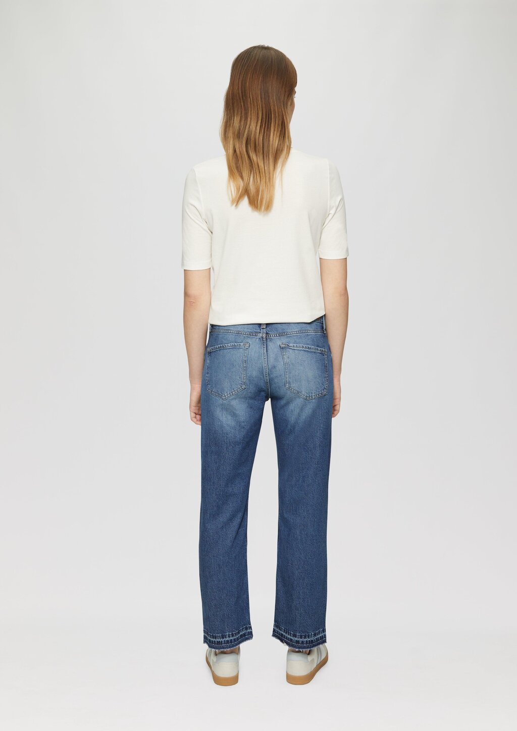 Cropped Jeans / Regular Fit / Mid Rise / Straight Leg / 360° Denim