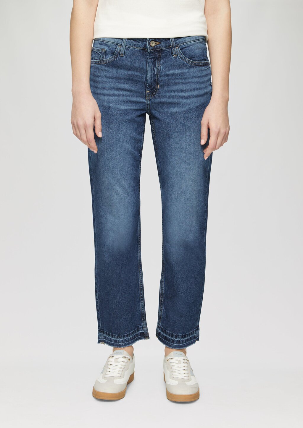 Cropped Jeans / Regular Fit / Mid Rise / Straight Leg / 360° Denim