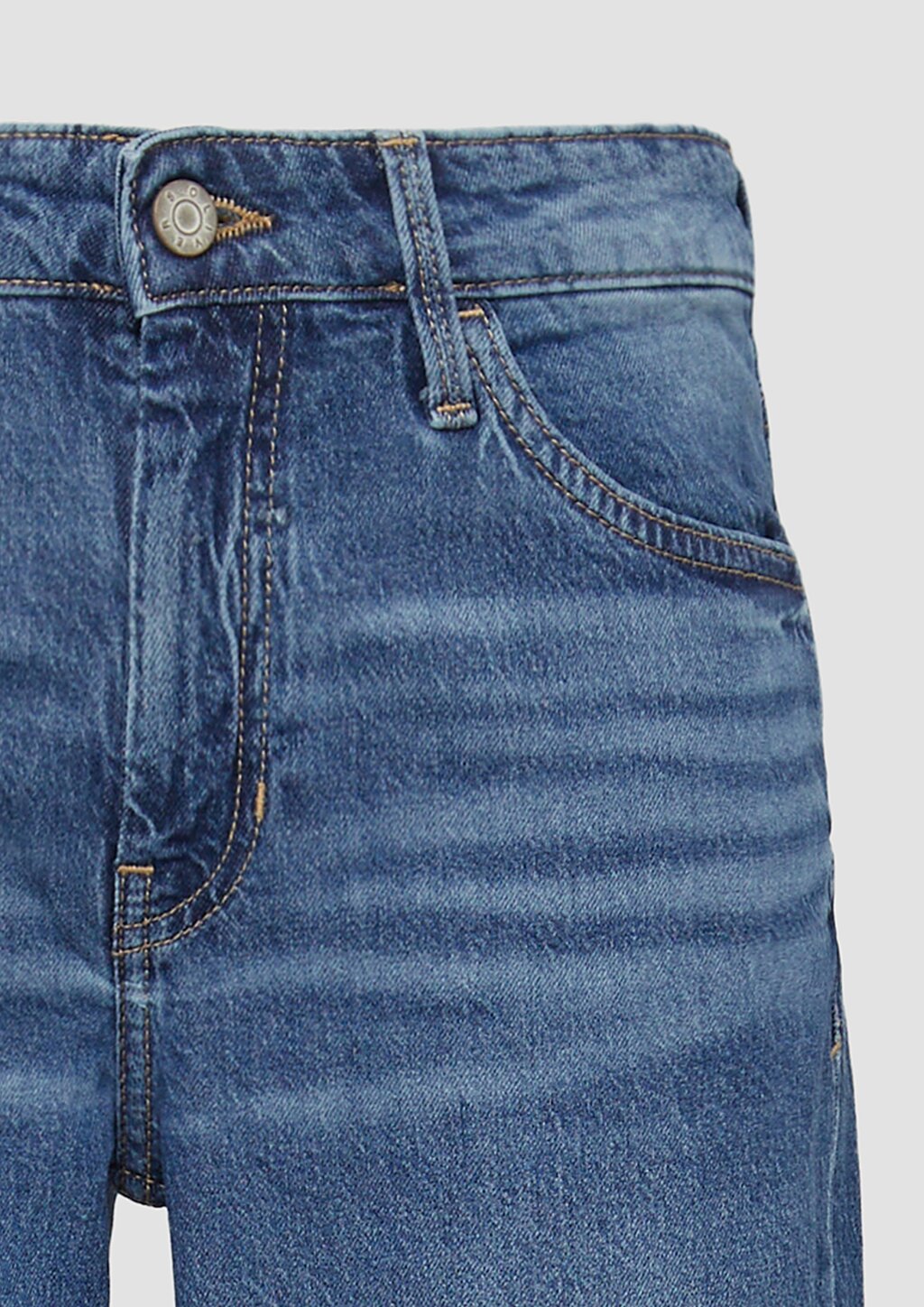 Cropped Jeans / Regular Fit / Mid Rise / Straight Leg / 360° Denim