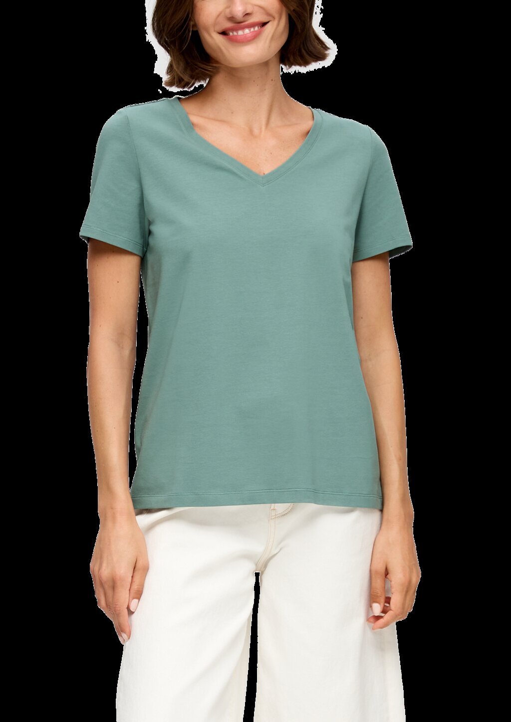 T-Shirt mit V-Ausschnitt