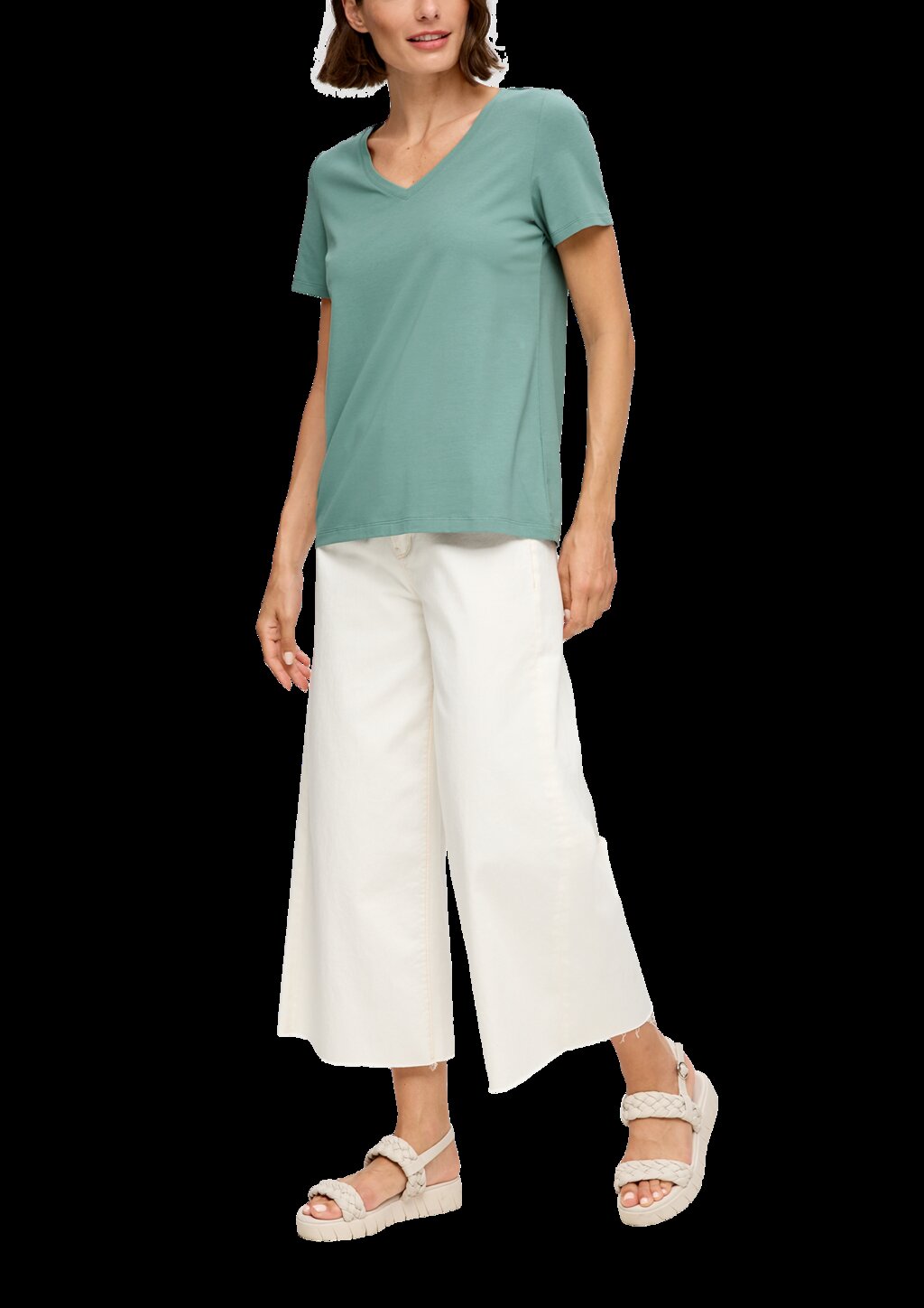 T-Shirt mit V-Ausschnitt