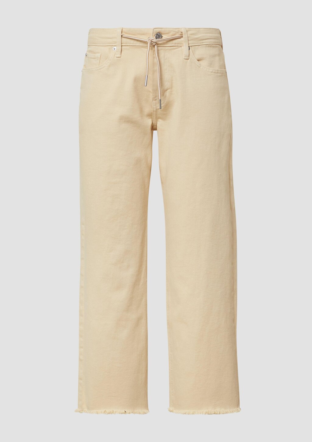 Cropped-Jeans Karolin / Regular Fit / Mid Rise / Straight Leg / offener Saum