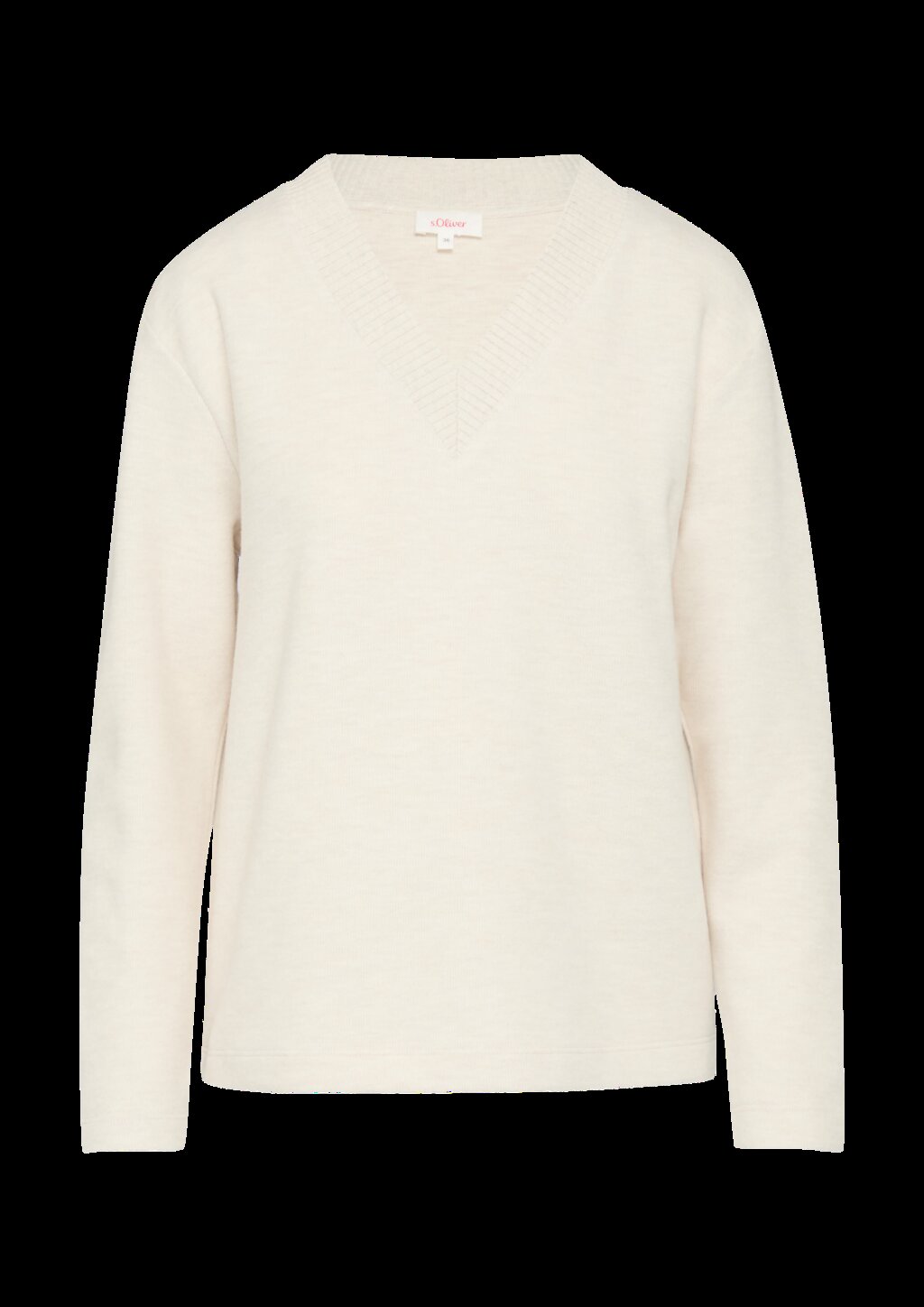 Weiches Sweatshirt mit V-Ausschnitt