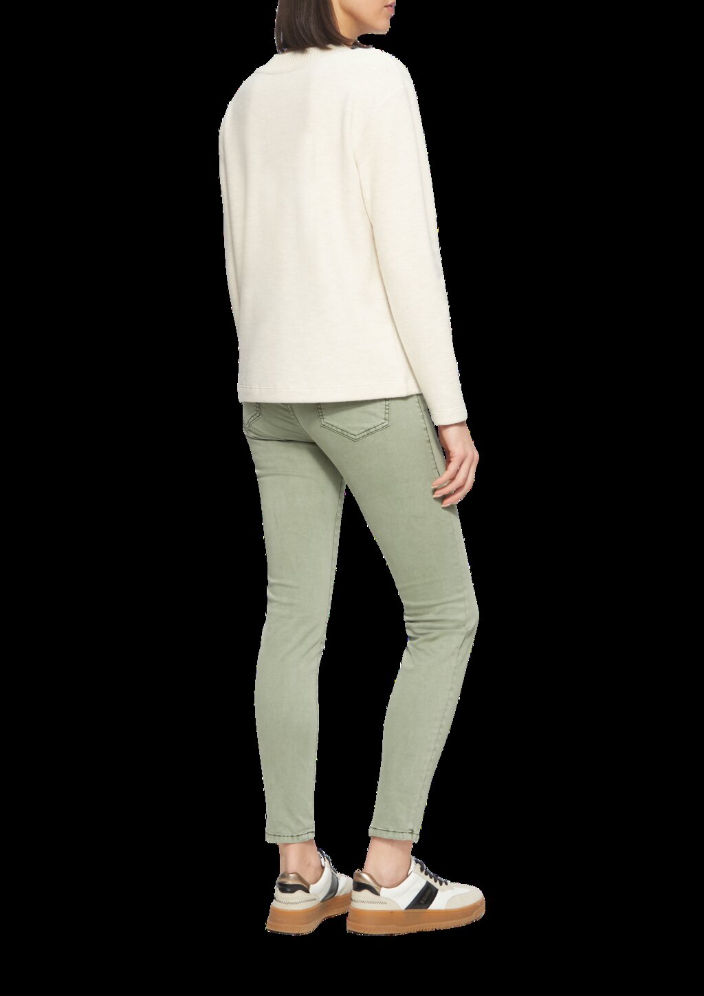 Weiches Sweatshirt mit V-Ausschnitt