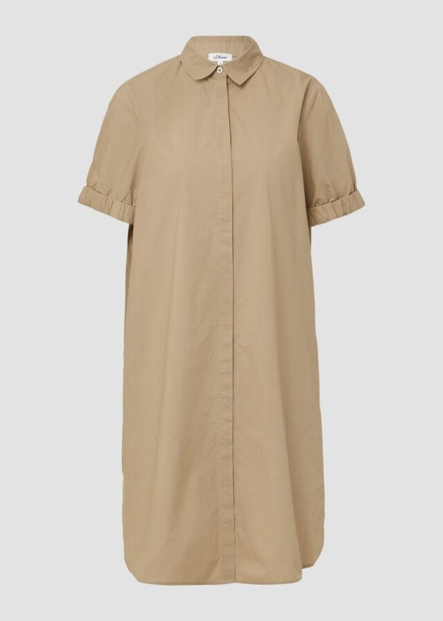 Kleid aus Popeline mit Eingrifftaschen im Relaxed Fit