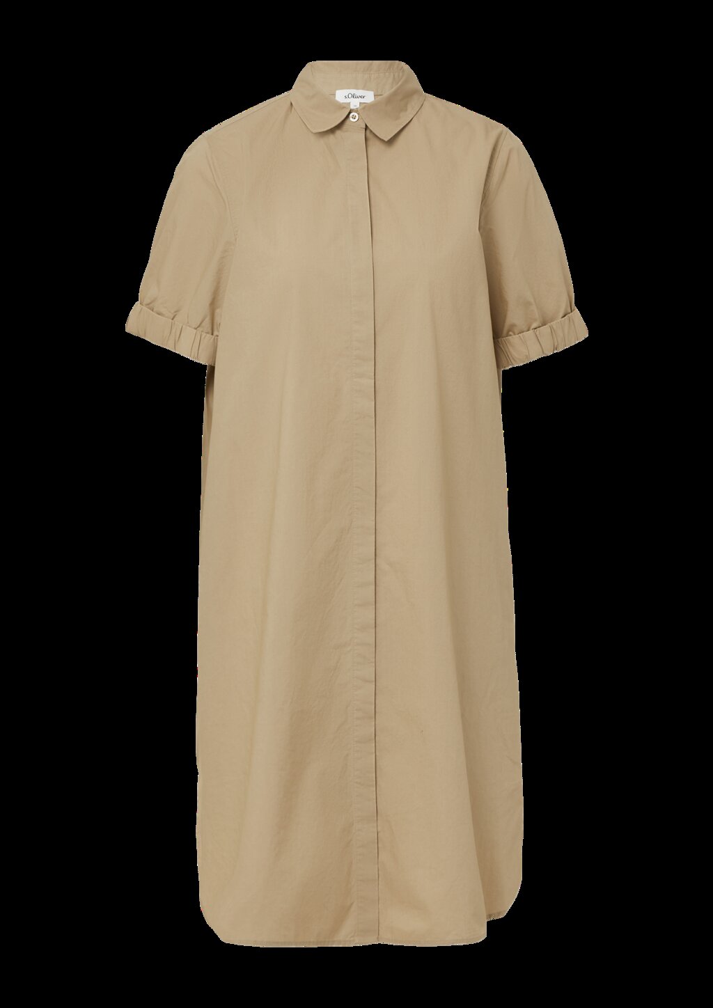 Kleid aus Popeline mit Eingrifftaschen im Relaxed Fit