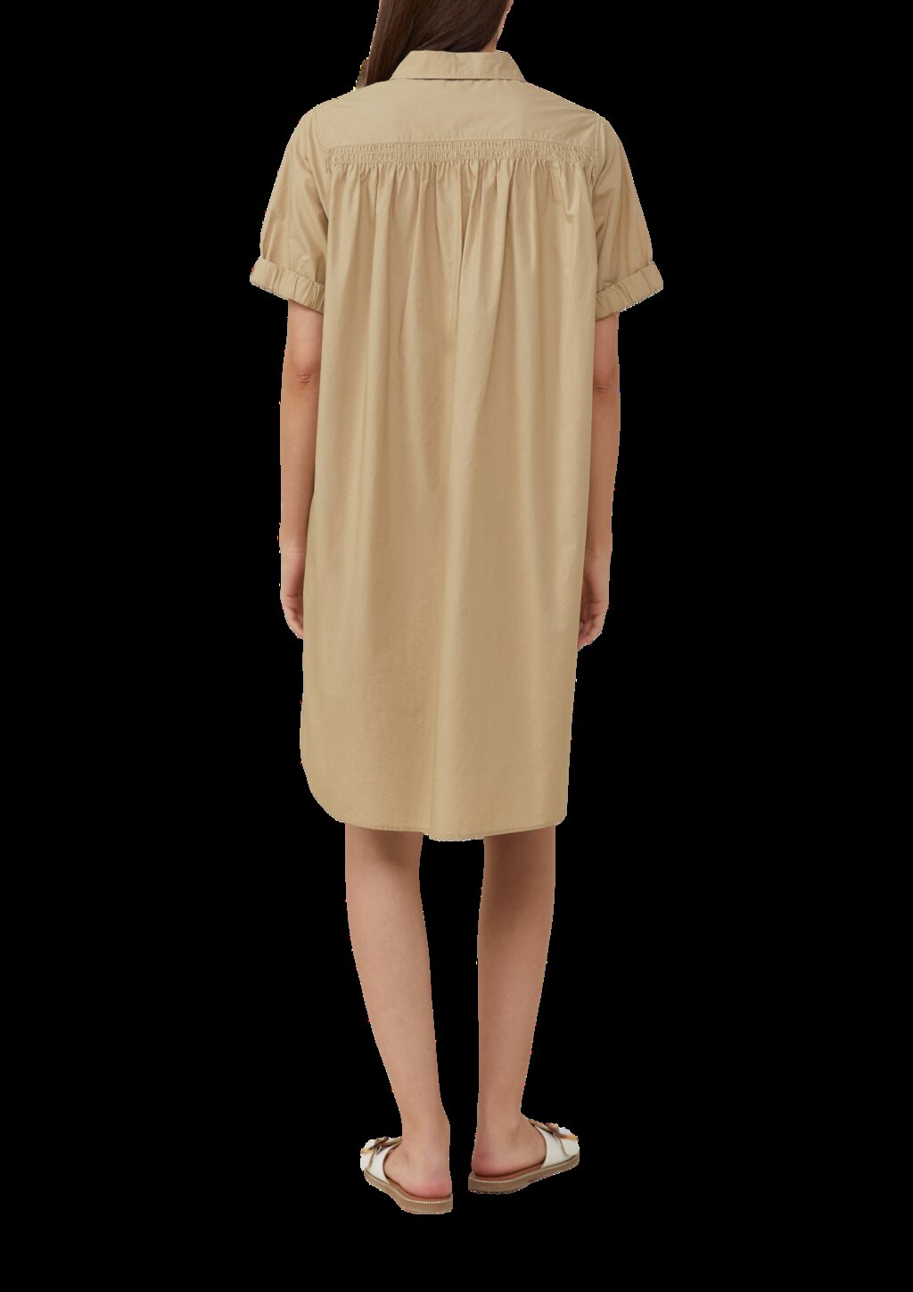 Kleid aus Popeline mit Eingrifftaschen im Relaxed Fit