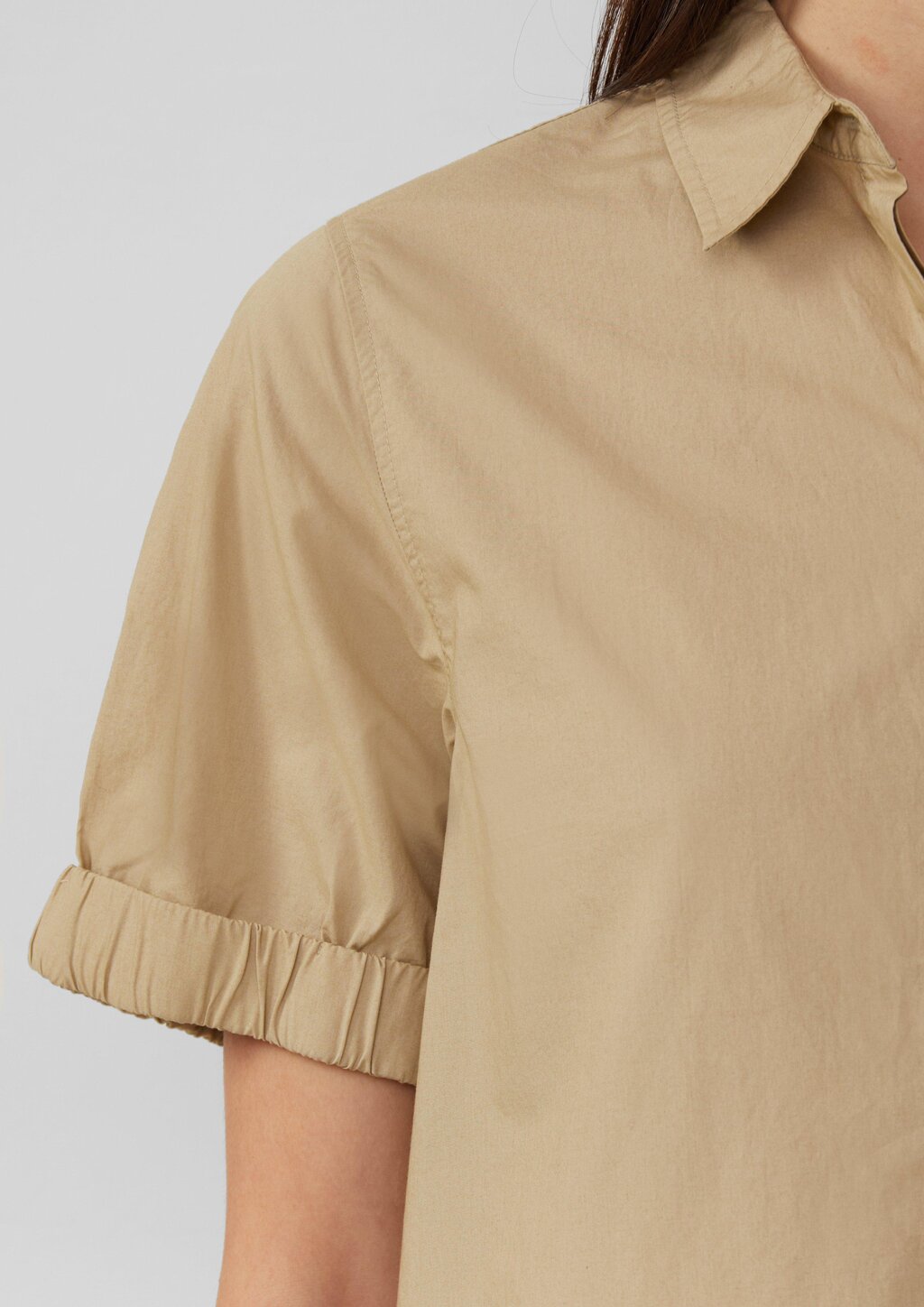 Kleid aus Popeline mit Eingrifftaschen im Relaxed Fit