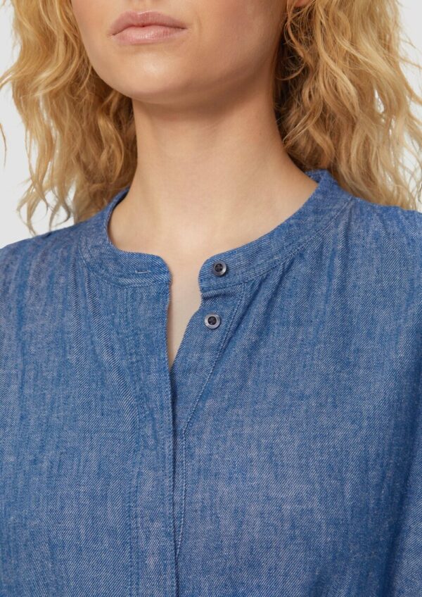 Relaxed-Fit-Midikleid mit Eingrifftaschen und Raff-Details