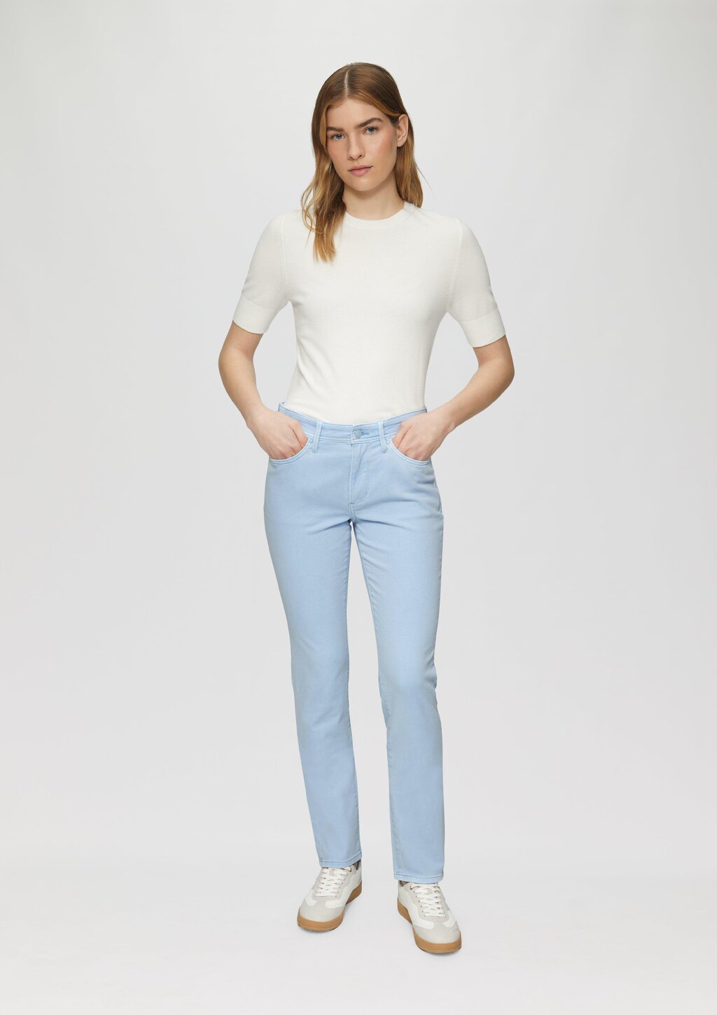 Jeans Betsy / Slim Fit / Mid Rise / Slim Leg / Garment Dye